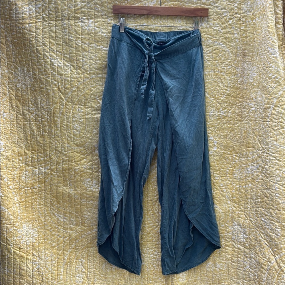 Patagonia Teal Tie-Waist Pants